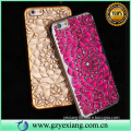 3D Bling Diamond Flower Electroplate TPU Case Cover For Moto G3 Soft Phone Case